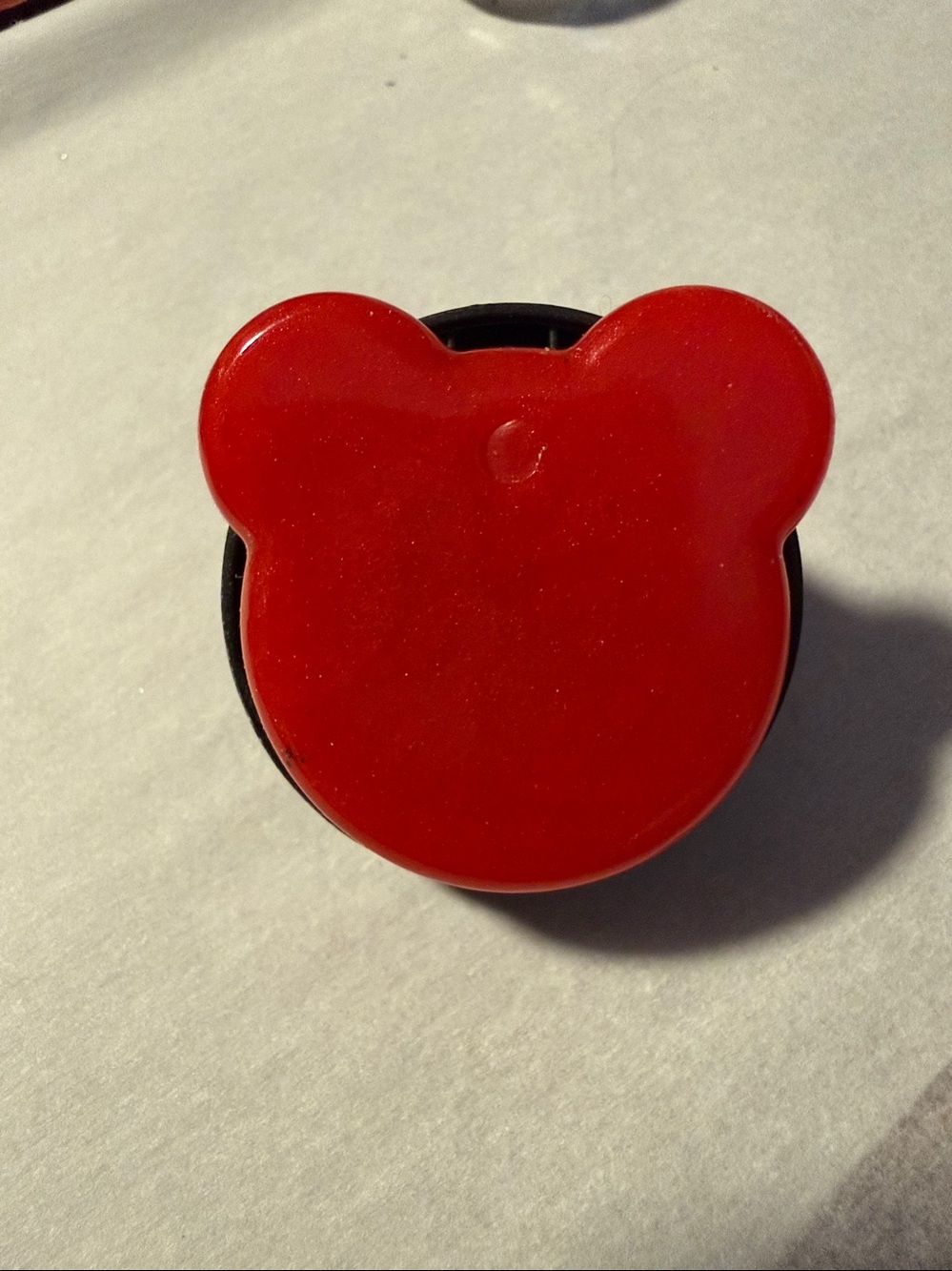 Red Mickey-Shaped  “Pop Socket-like” Phone Grip